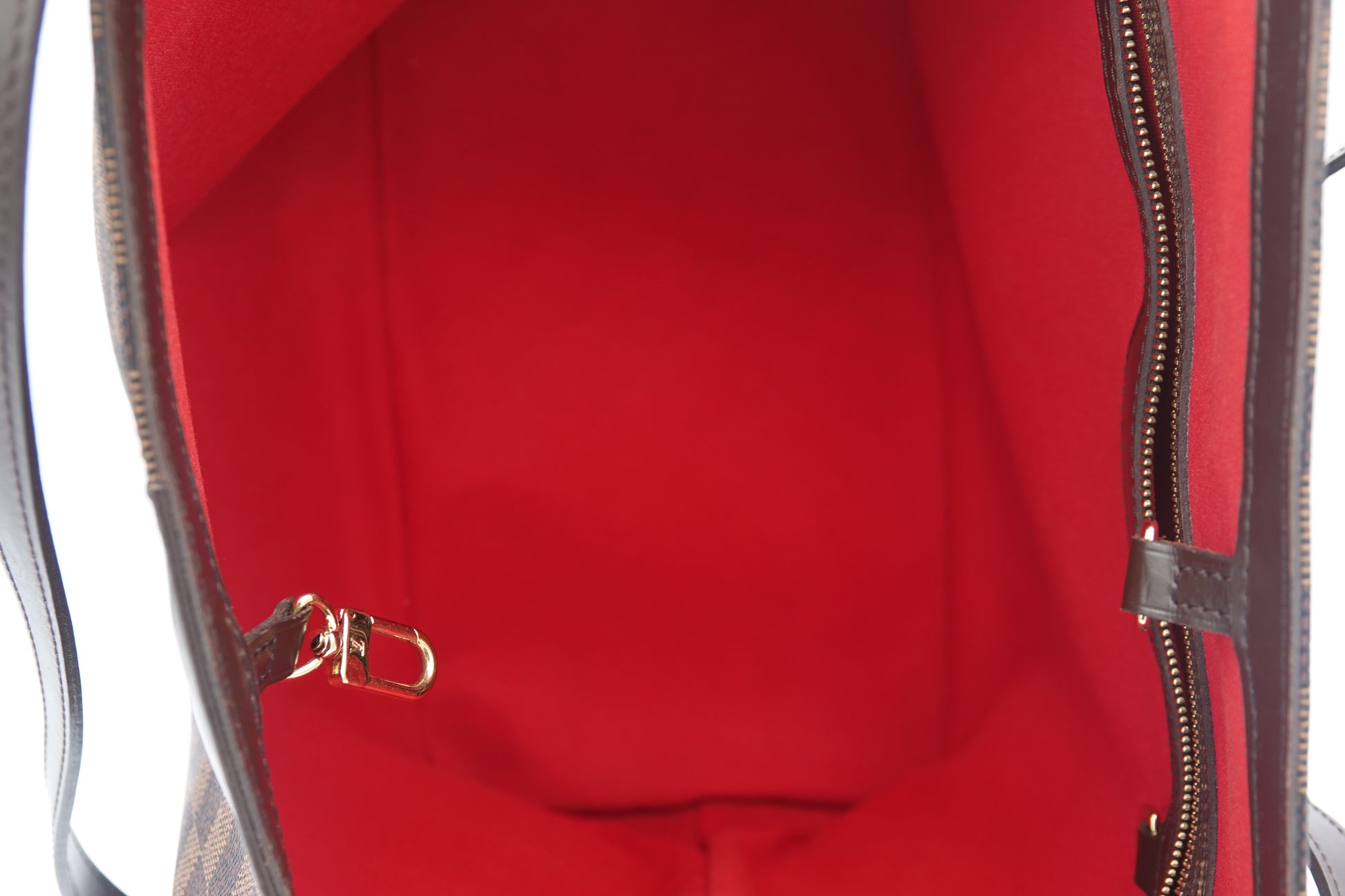 interior pocket Louis Vuitton Damier Ebene Cabas Rivington