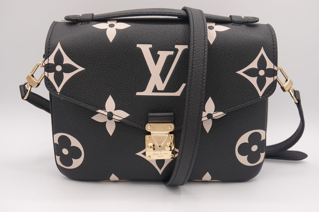 Louis Vuitton Pochette Métis Empreinte Giant Monogram – Black/Beige | Pre-Owned