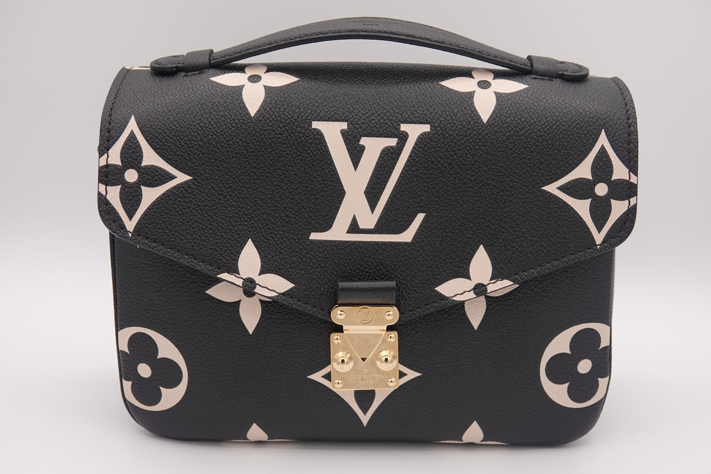 Louis Vuitton Empreinte Giant Monogram Pochette Metis Black Beige