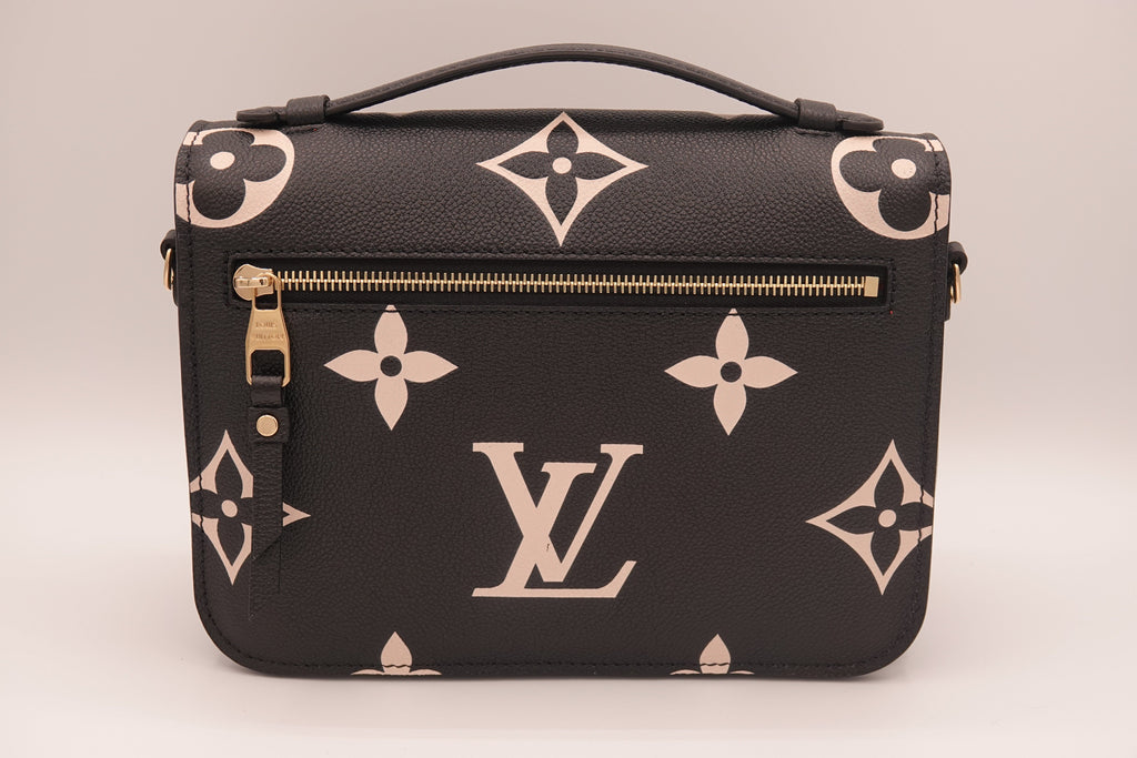 Louis Vuitton Pochette Métis Empreinte Giant Monogram – Black/Beige | Pre-Owned