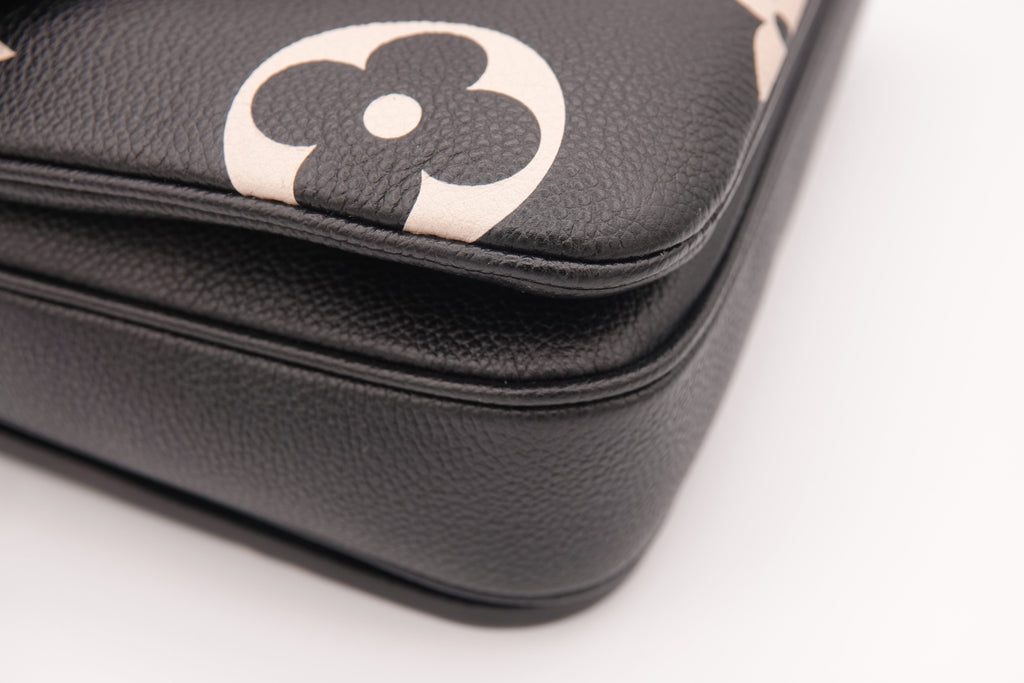Louis Vuitton Pochette Métis Empreinte Giant Monogram – Black/Beige | Pre-Owned