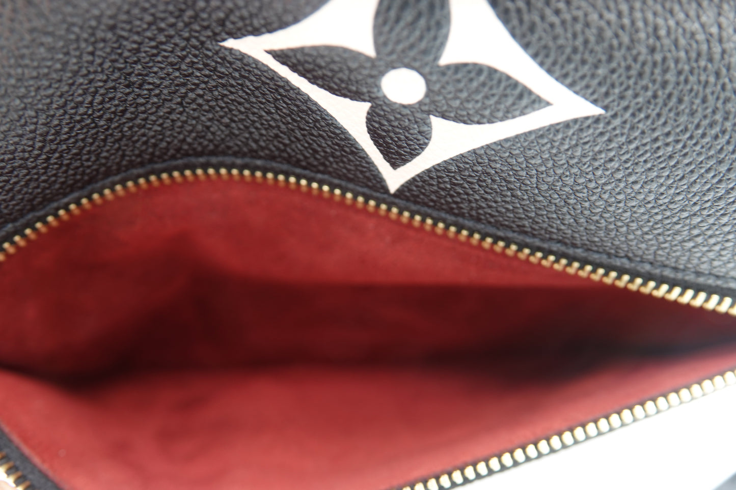 Louis Vuitton Empreinte Giant Monogram Pochette Metis Black Beige