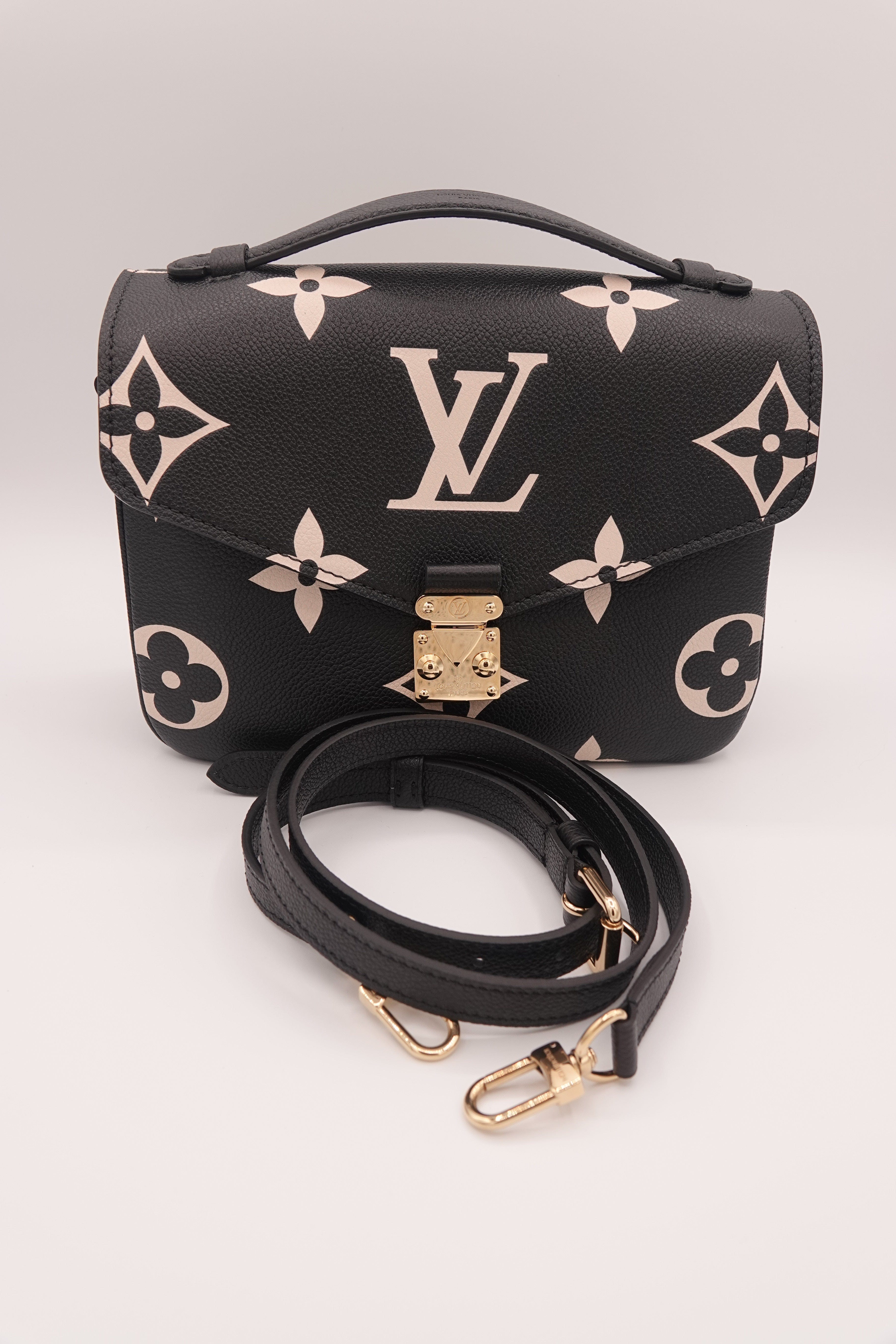 Louis Vuitton Pochette Métis Empreinte Giant Monogram – Black/Beige | Pre-Owned