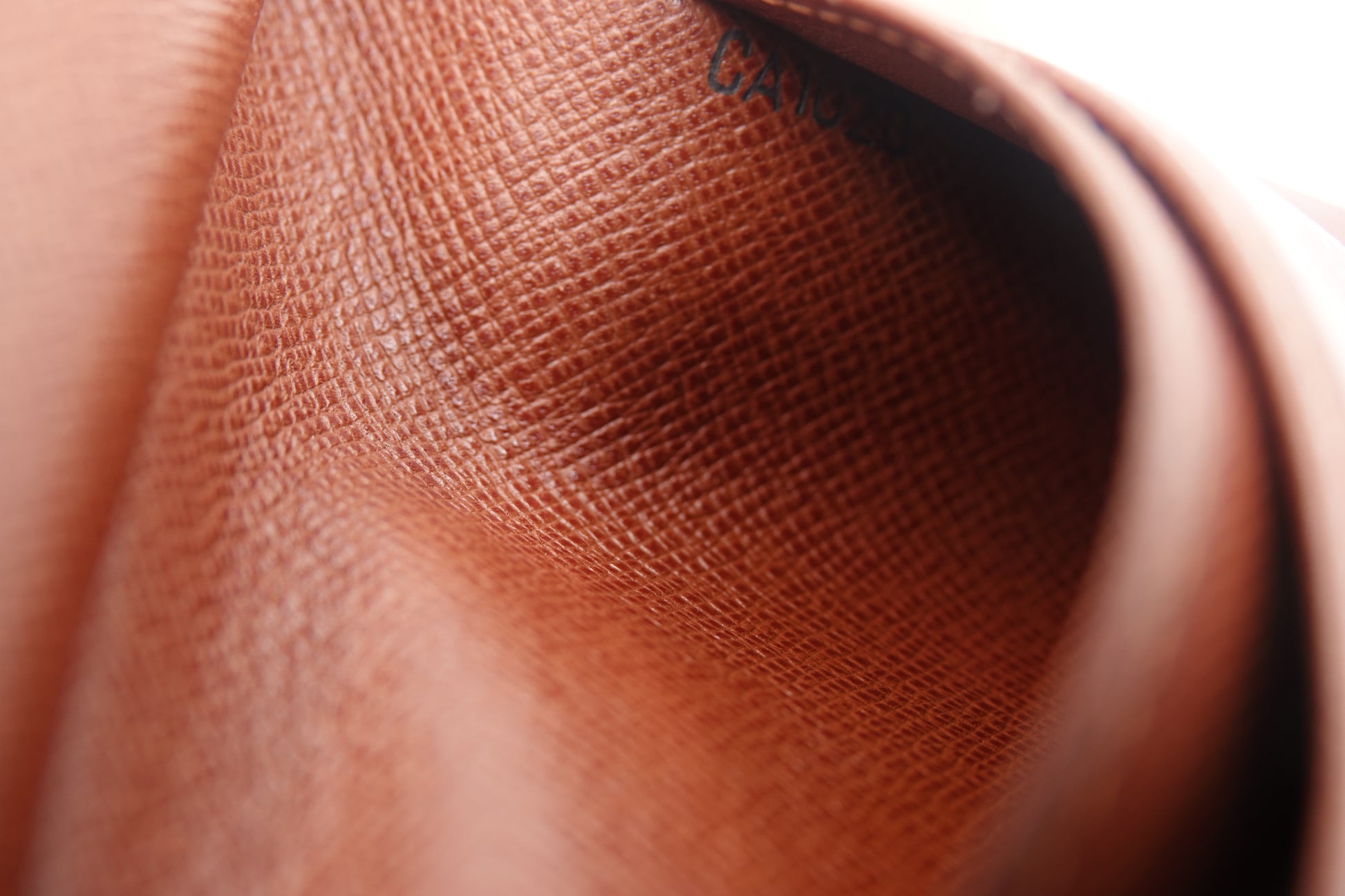 Close-up of brown fabric texture