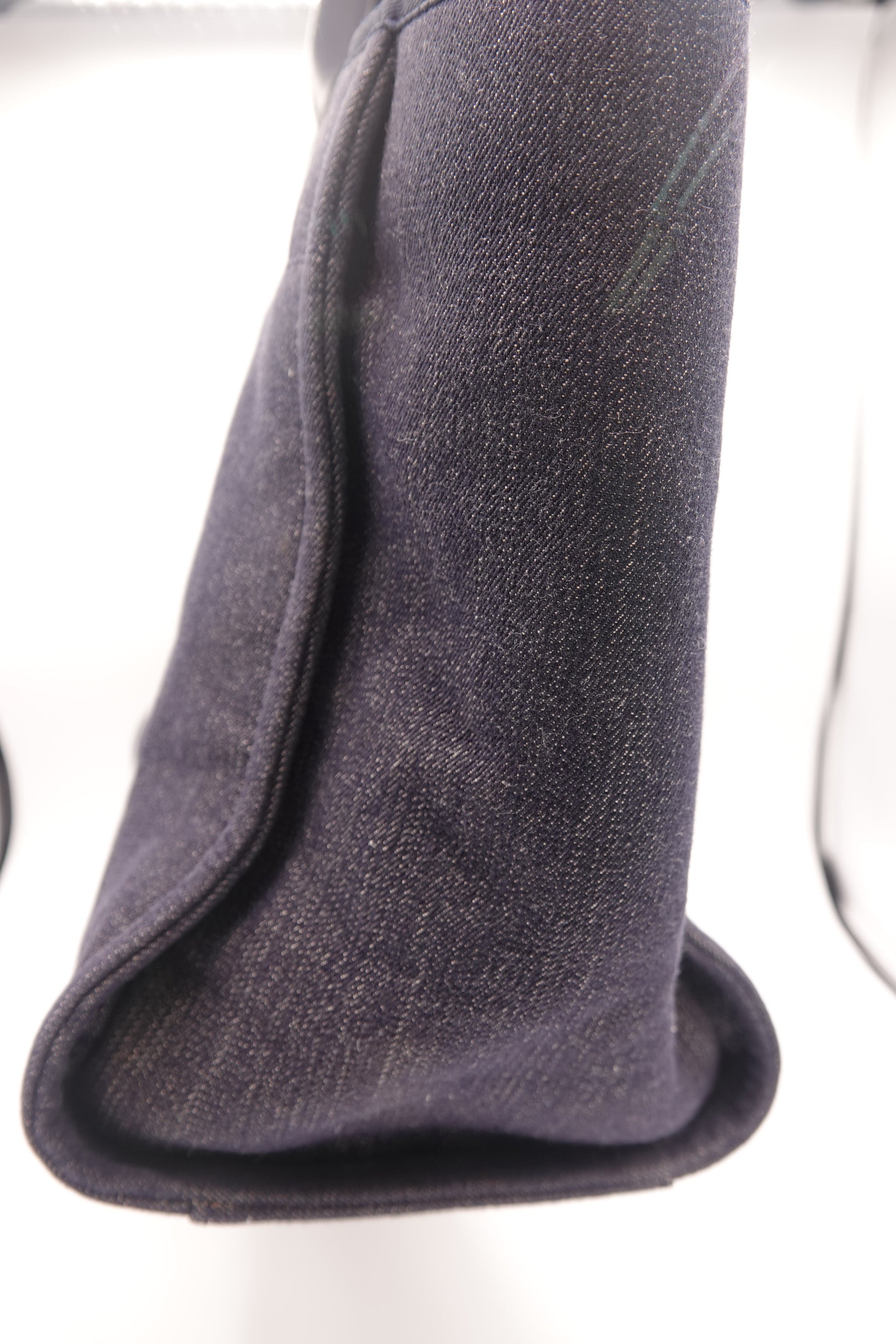 Gray fabric sleeve on a white background