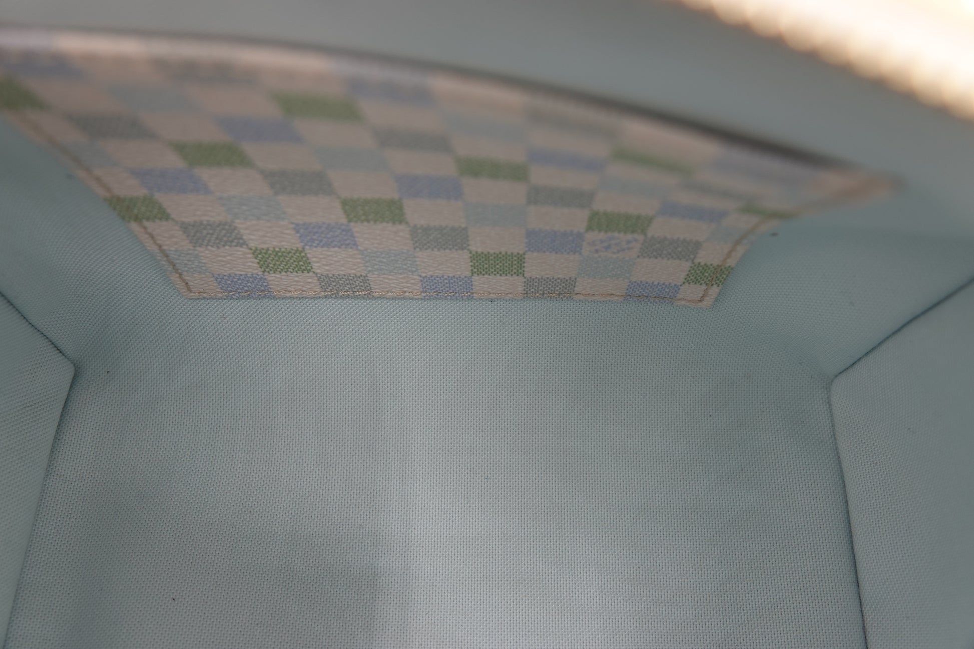 Checkered pattern on a textured surface