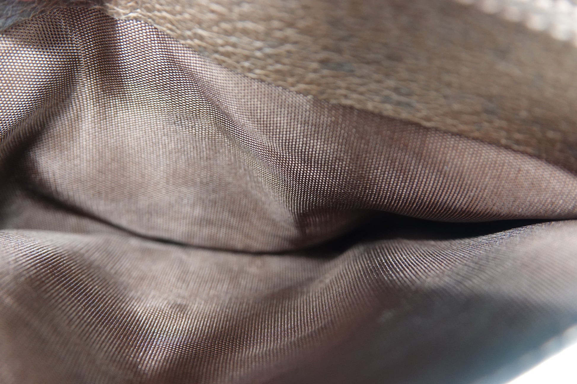 Close-up of brown fabric texture