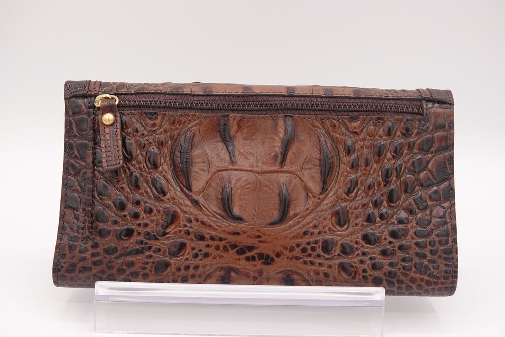 Brahmin Croc-Embossed Leather Wallet Set – 2 Piece | Pre-Owned