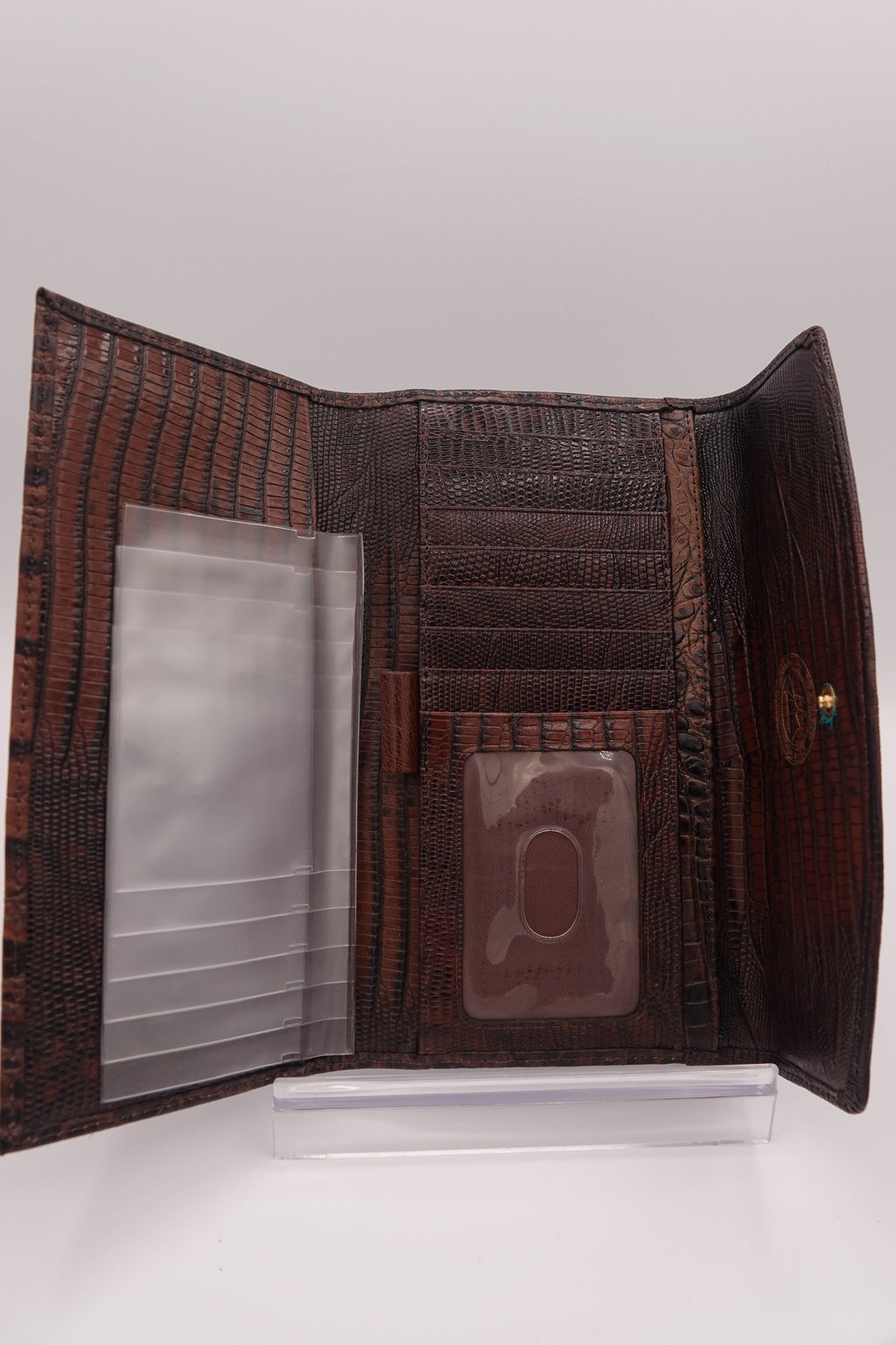 Brahmin Croc-Embossed Leather Wallet Set – 2 Piece | Pre-Owned