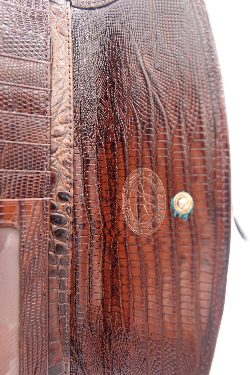 Brahmin Croc-Embossed Leather Wallet Set – 2 Piece | Pre-Owned