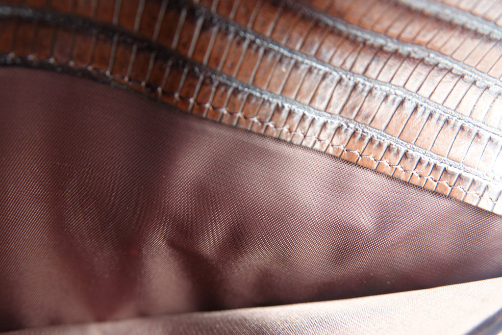 Brahmin Croc-Embossed Leather Wallet Set – 2 Piece | Pre-Owned