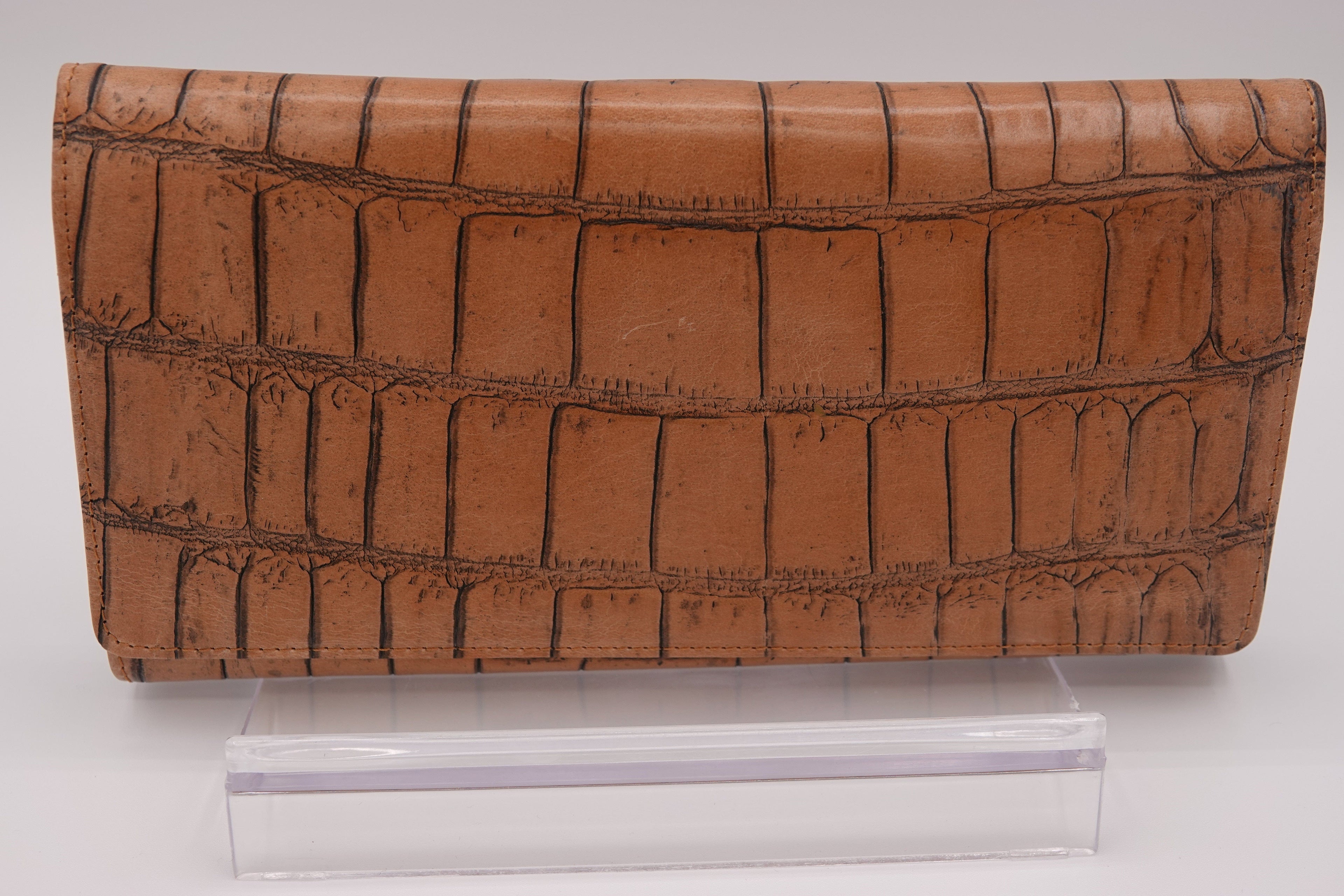 Brahmin Croc-Embossed Leather Wallet Set – 2 Piece | Pre-Owned