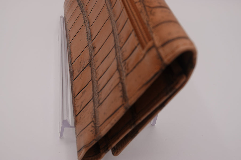 Brahmin Croc-Embossed Leather Wallet Set – 2 Piece | Pre-Owned