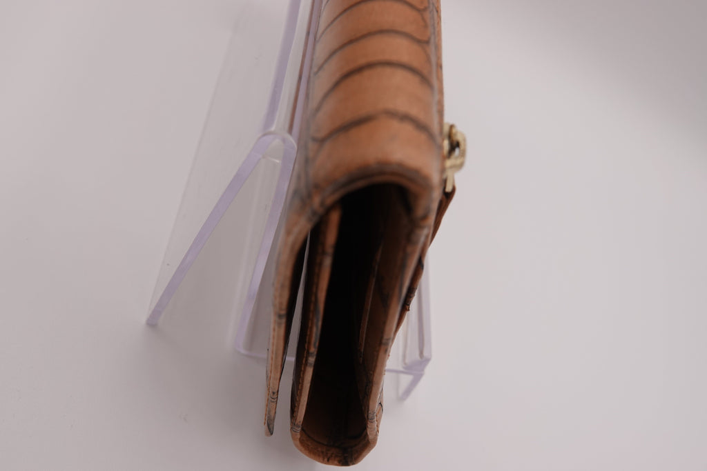 Brahmin Croc-Embossed Leather Wallet Set – 2 Piece | Pre-Owned