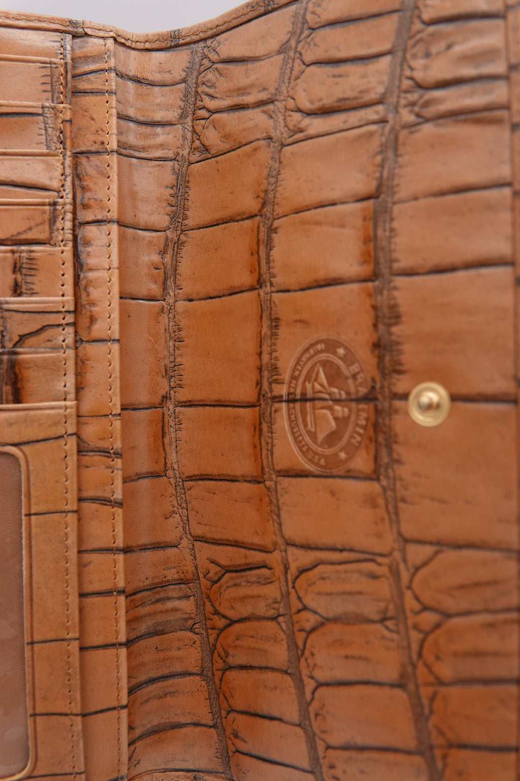 Brahmin Croc-Embossed Leather Wallet Set – 2 Piece | Pre-Owned