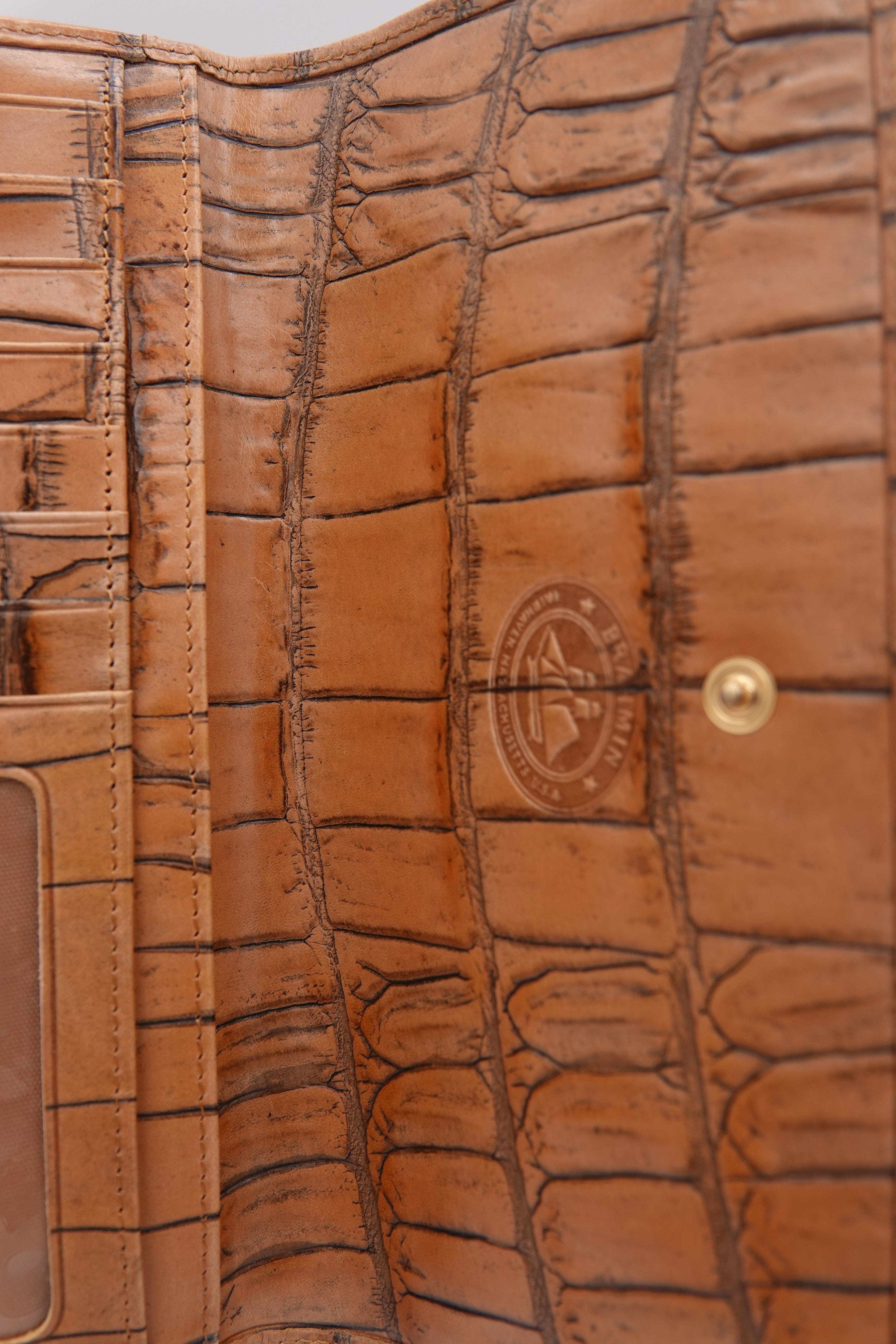 Brahmin Croc-Embossed Leather Wallet Set – 2 Piece | Pre-Owned