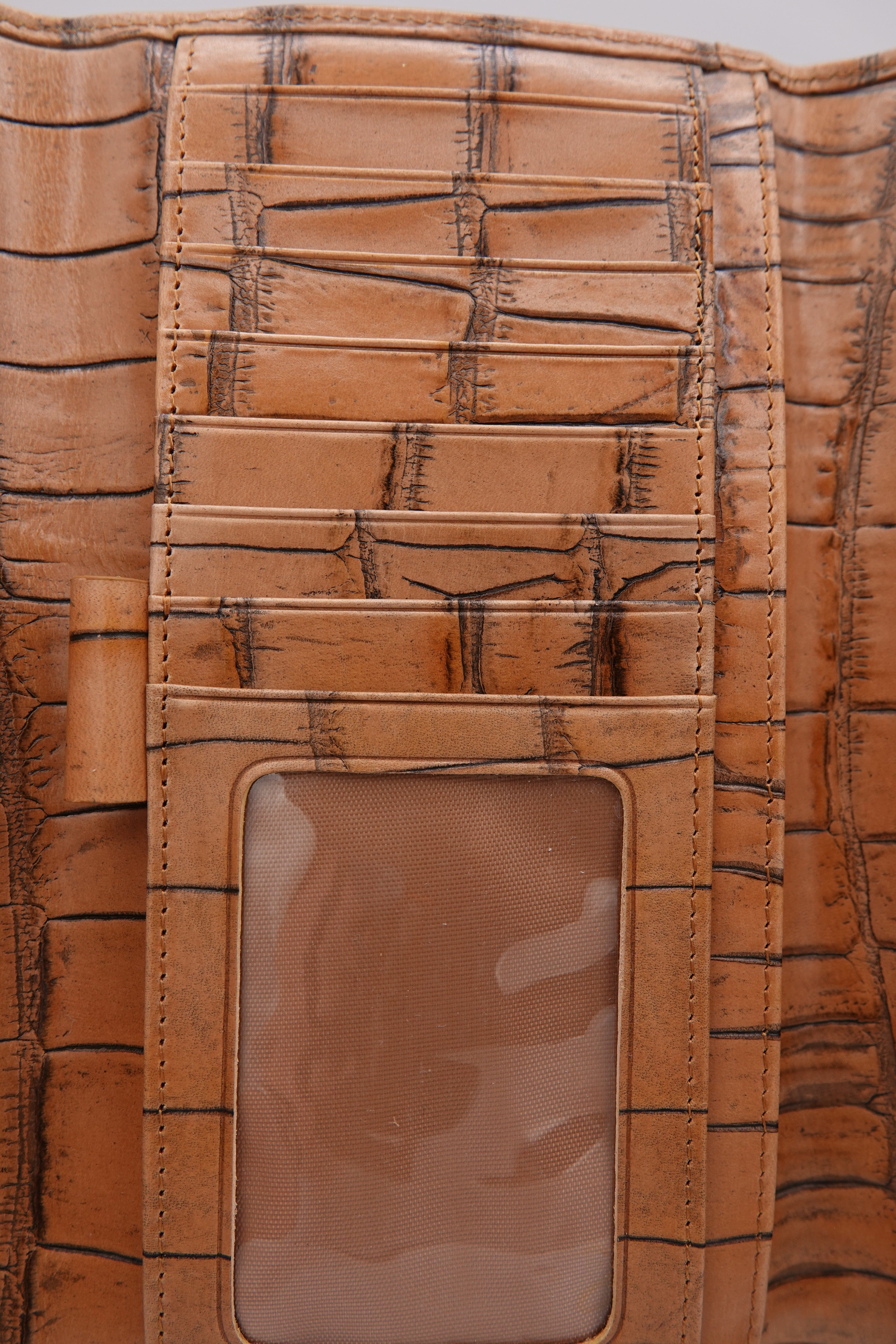 Brahmin Croc-Embossed Leather Wallet Set – 2 Piece | Pre-Owned