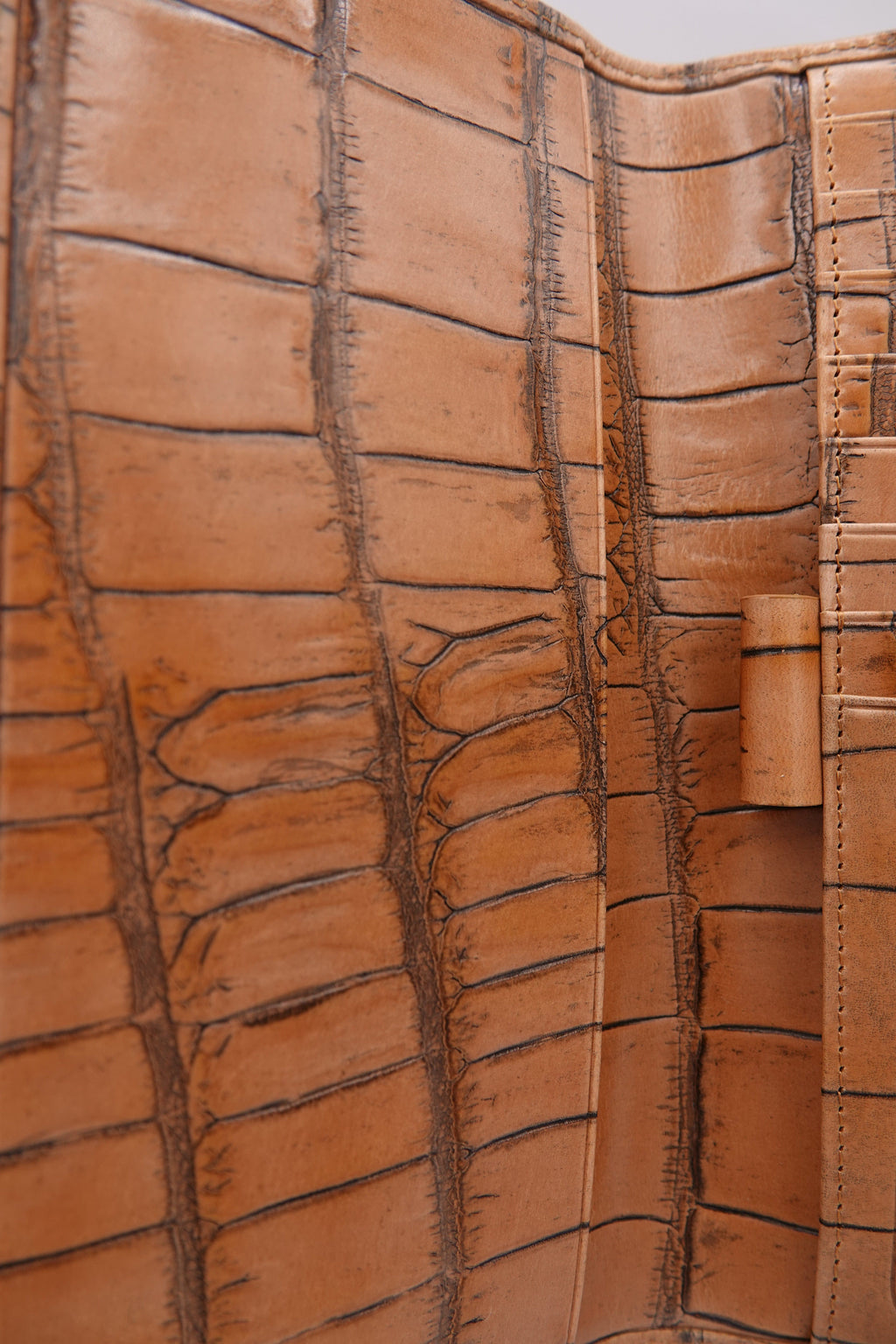 Brahmin Croc-Embossed Leather Wallet Set – 2 Piece | Pre-Owned