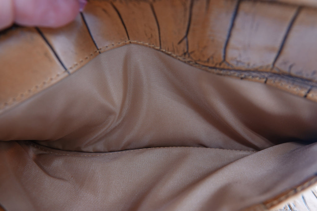 Brahmin Croc-Embossed Leather Wallet Set – 2 Piece | Pre-Owned