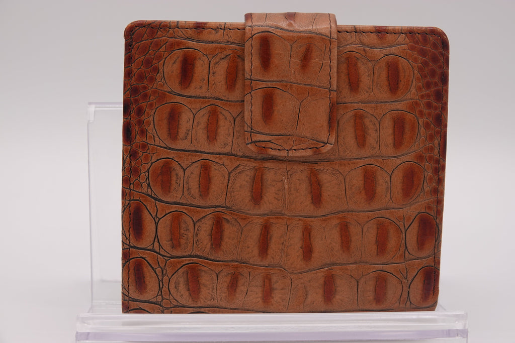 Brahmin Croc-Embossed Leather Wallet Set – 2 Piece | Pre-Owned
