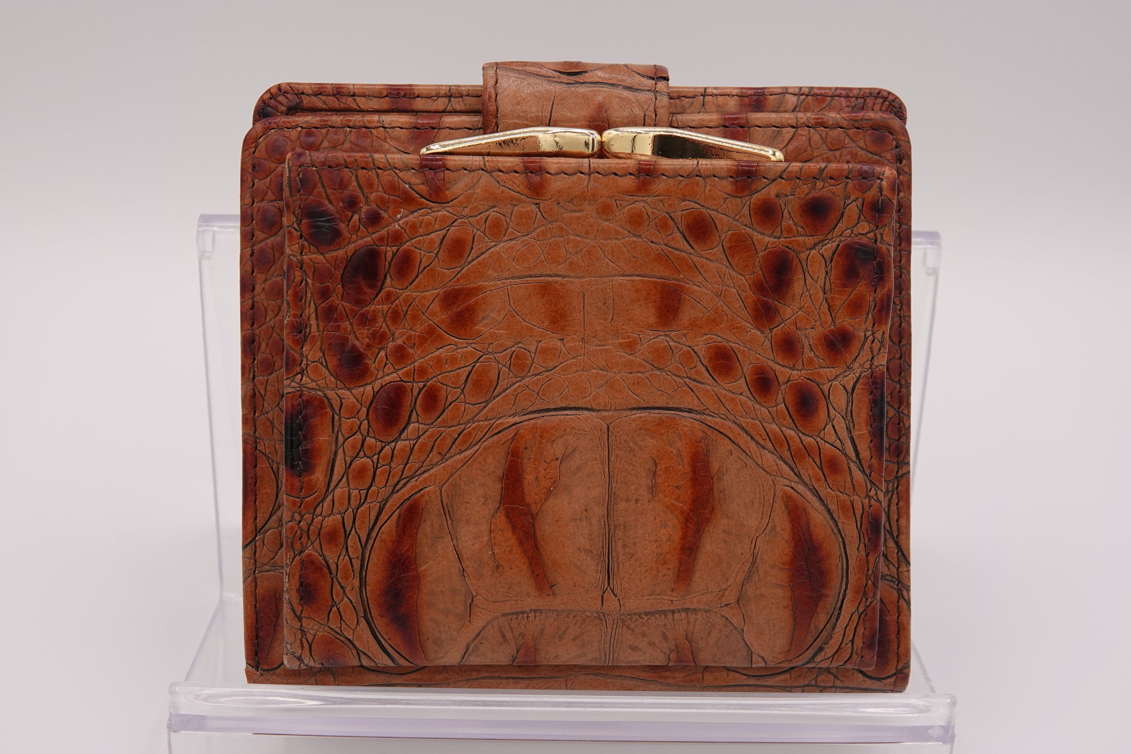 Brahmin Croc-Embossed Leather Wallet Set – 2 Piece | Pre-Owned