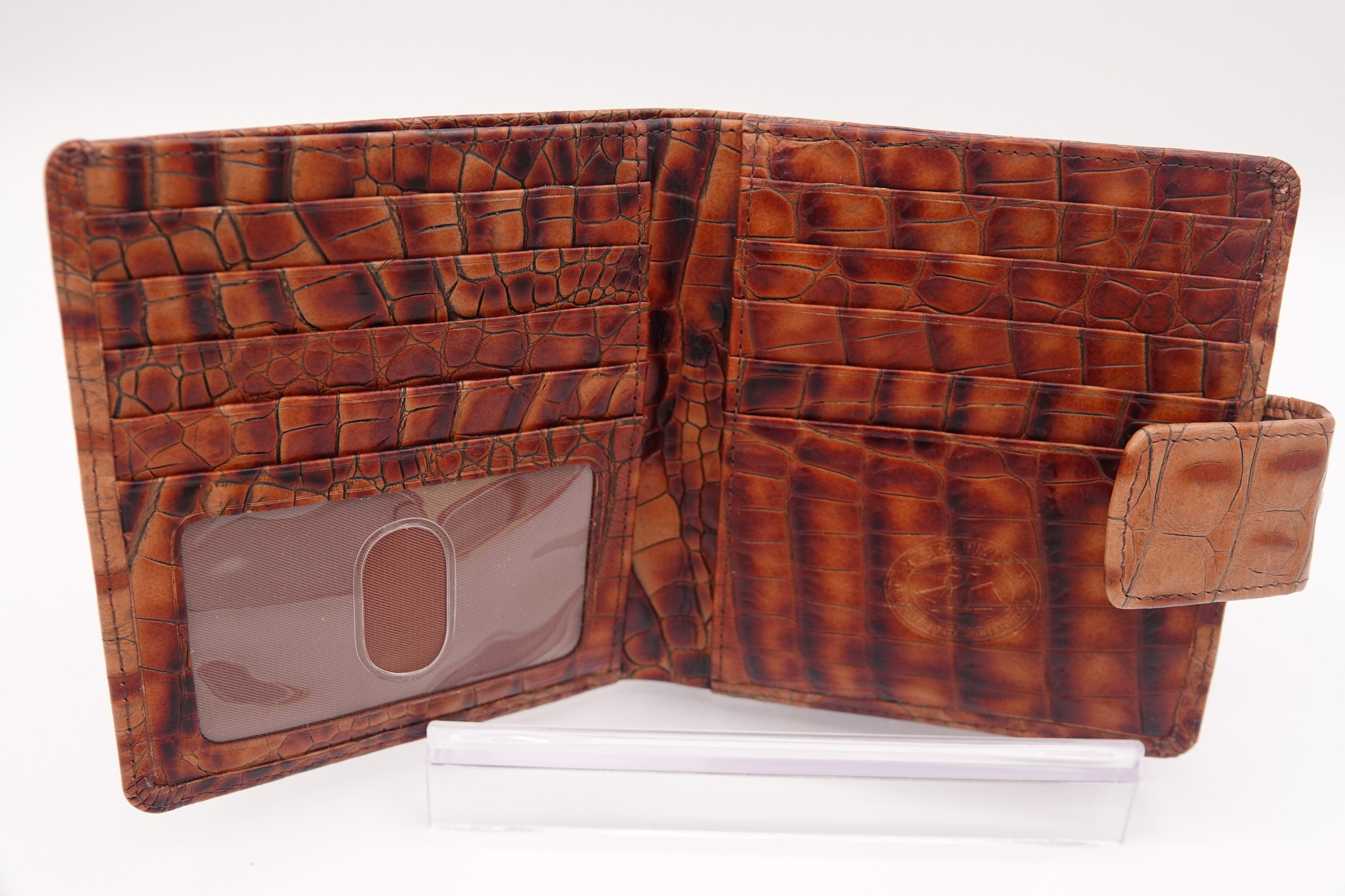 Brahmin Croc-Embossed Leather Wallet Set – 2 Piece | Pre-Owned