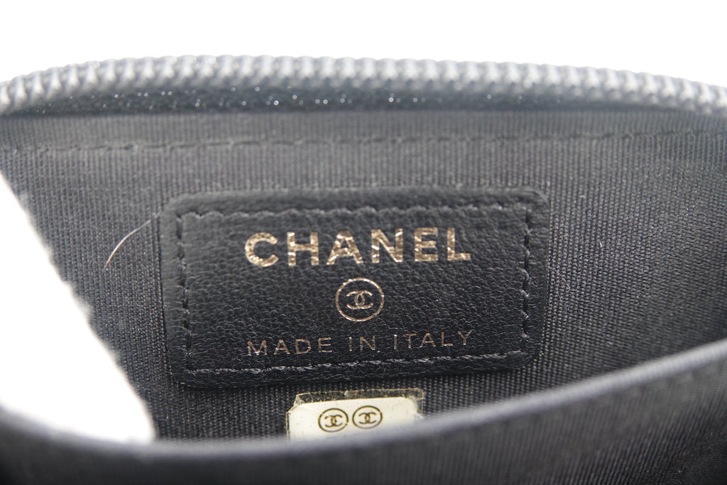 Chanel Boy Zip Around Coin Purse Wallet – Black Quilted Lambskin | Pre-Owned