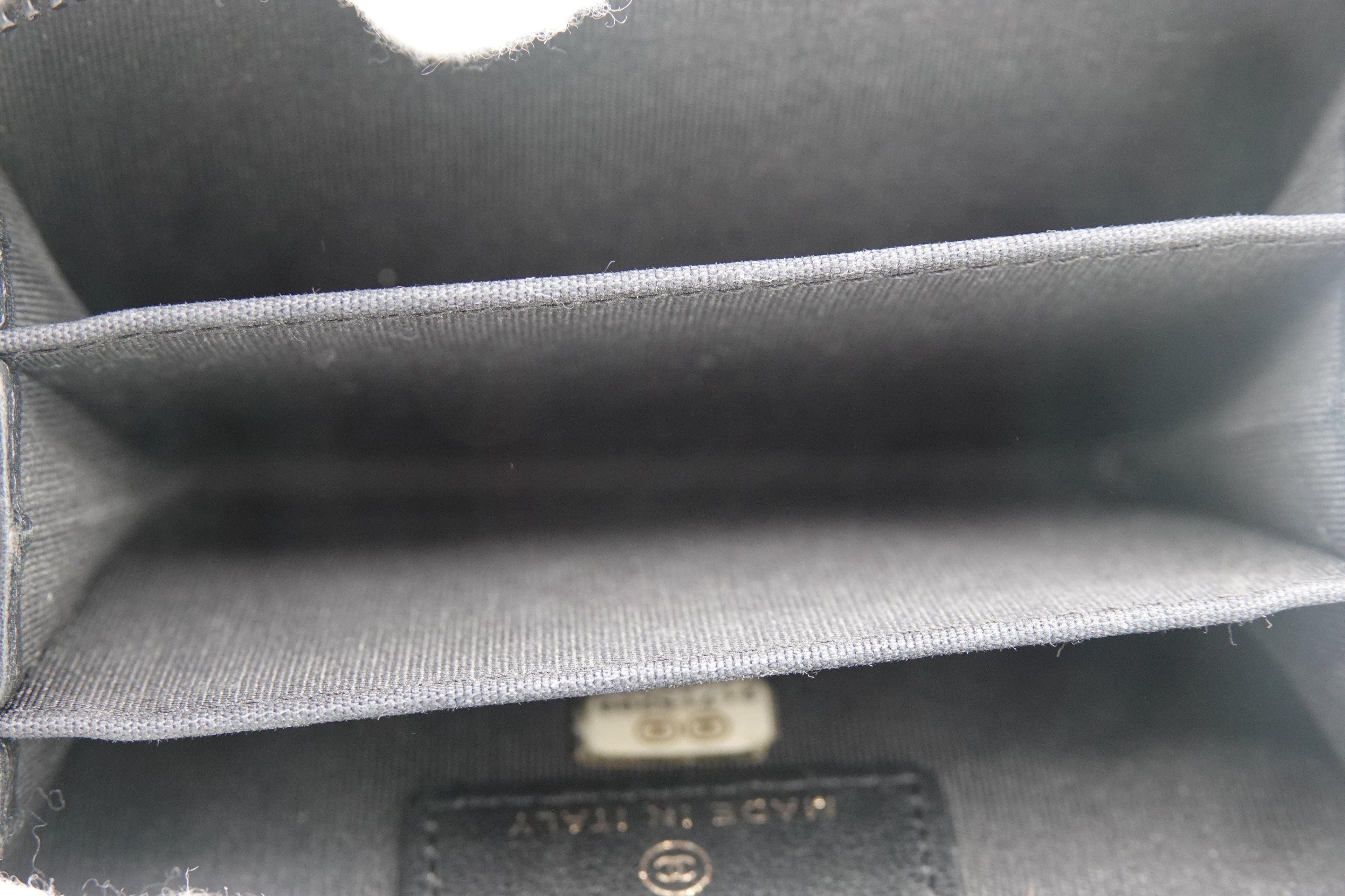 Chanel Boy Zip Around Coin Purse Wallet – Black Quilted Lambskin | Pre-Owned