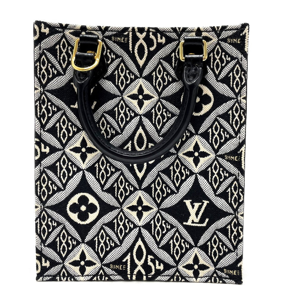 back Louis Vuitton Jacquard Since 1854 Petit Sac Plat Grey and blue