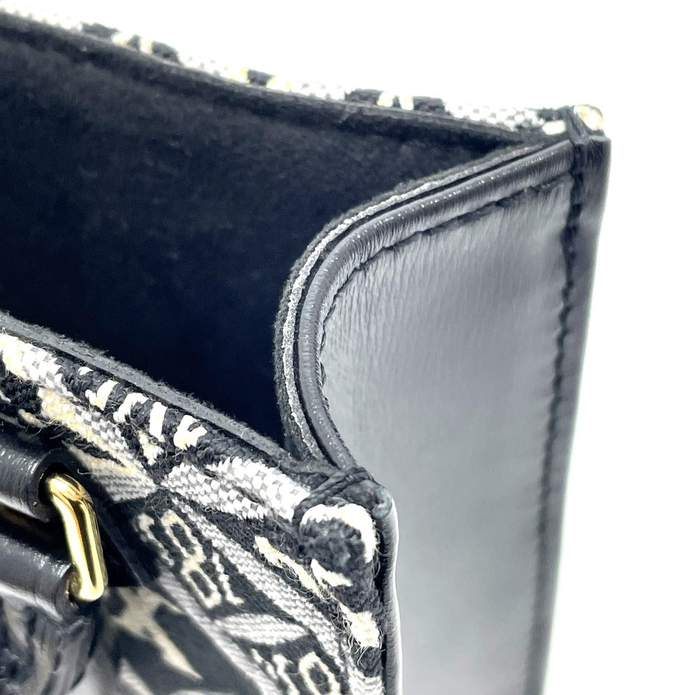 top edge Louis Vuitton Jacquard Since 1854 Petit Sac Plat Grey and blue