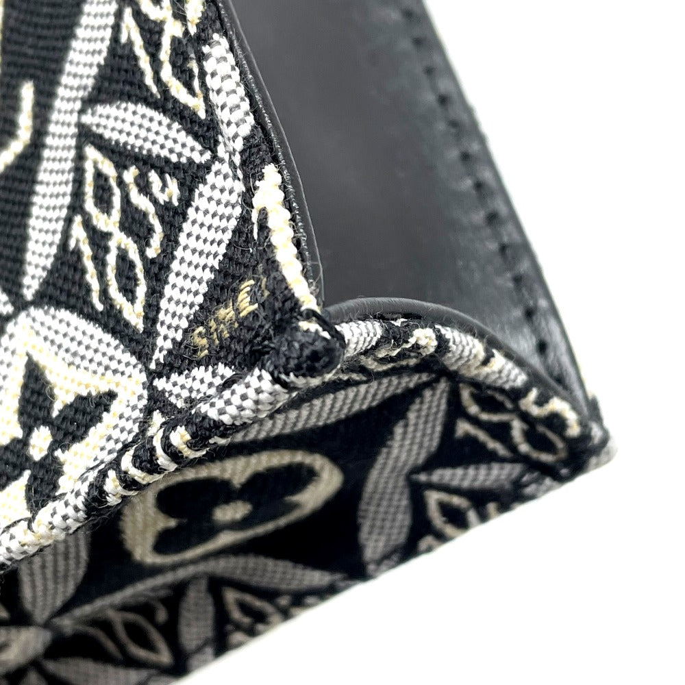 corner edge Louis Vuitton Jacquard Since 1854 Petit Sac Plat Grey and blue