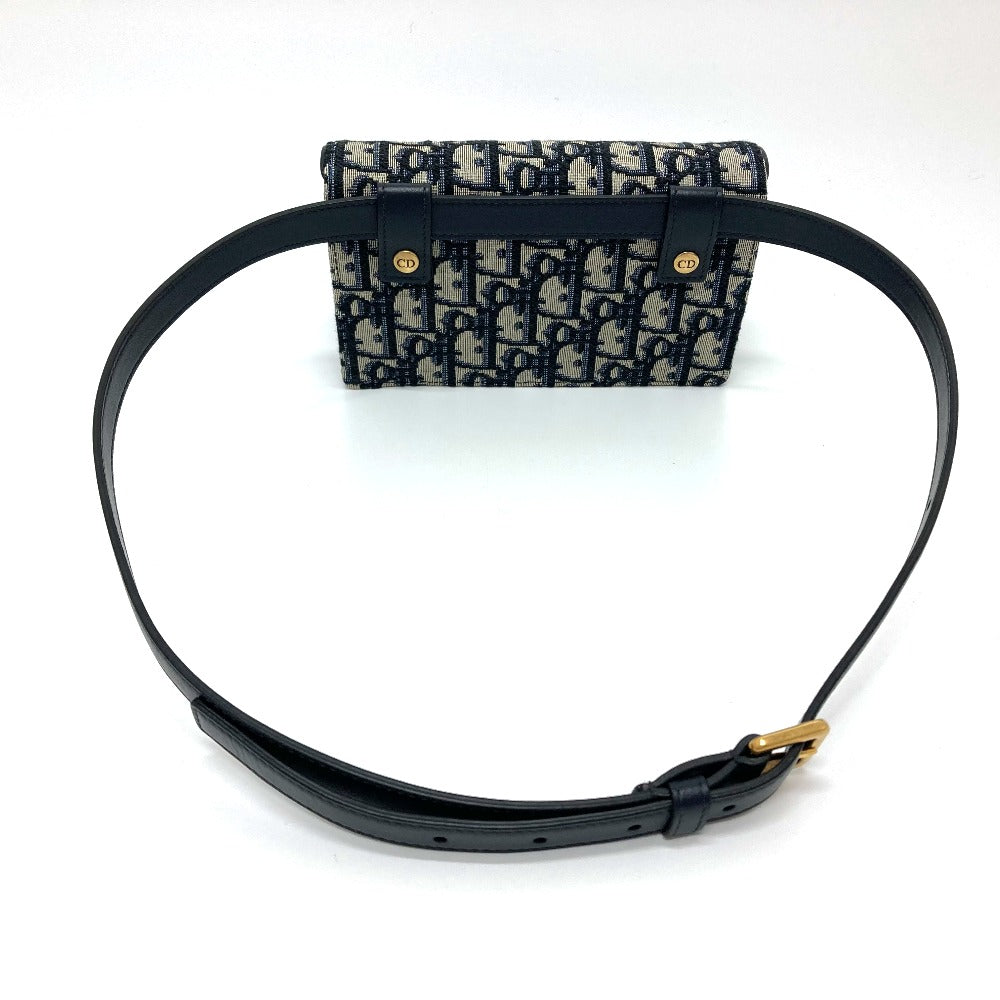 belt Christian Dior Oblique Saddle Belt Bag Blue