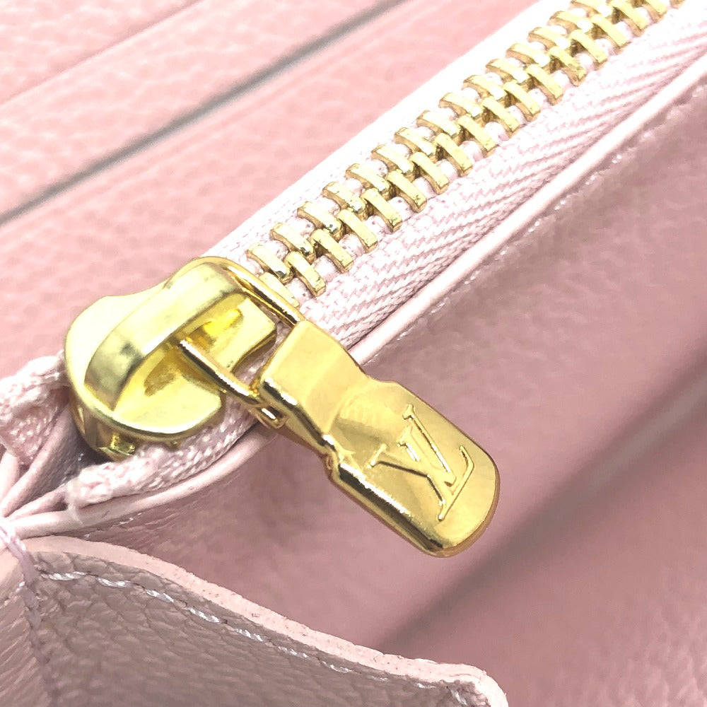 interior zipper pull Louis Vuitton Empreinte Monogram Summer Stardust Zippy Wallet Pink