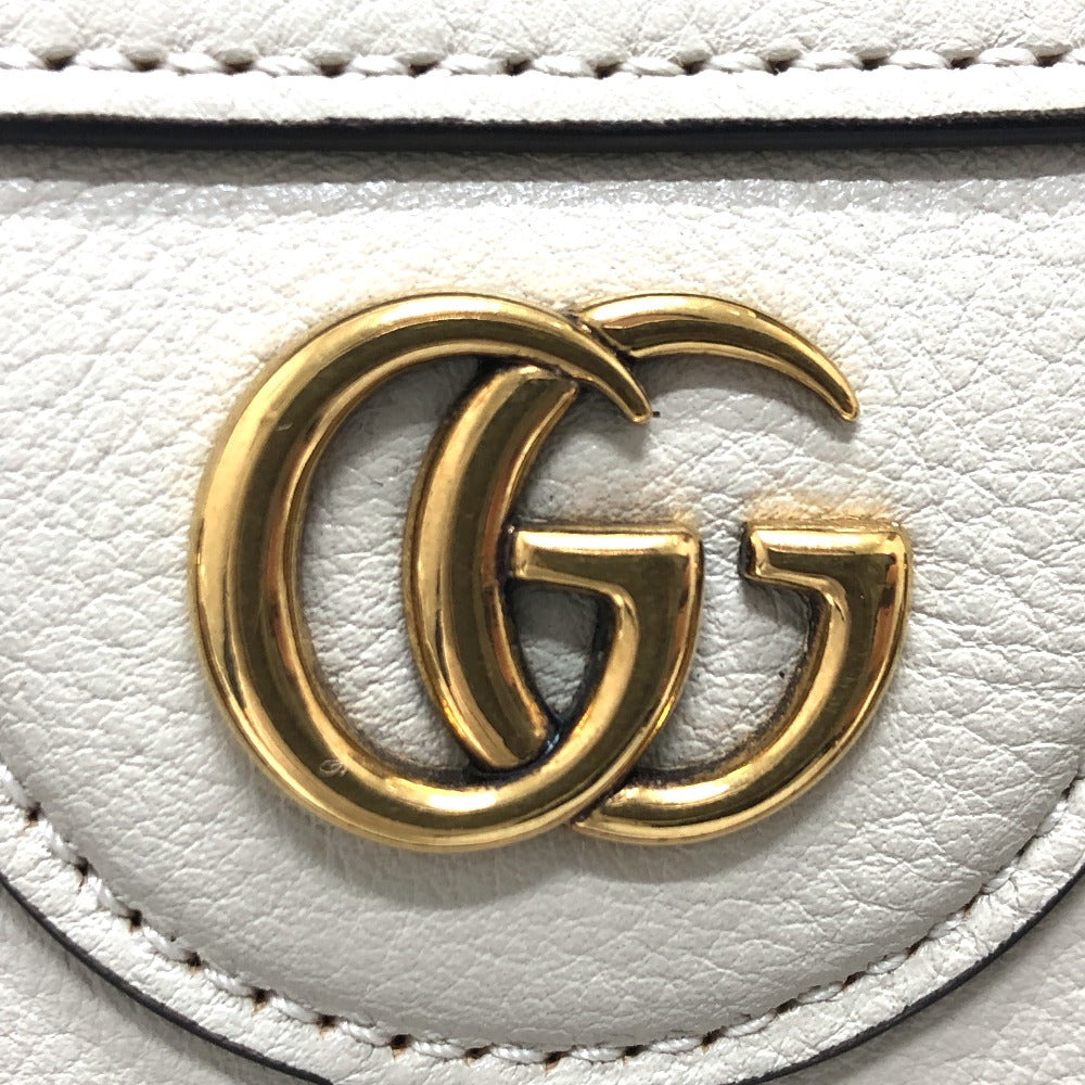 GG Gucci Mini Diana Calfskin Tote Mystic White Gold Hardware