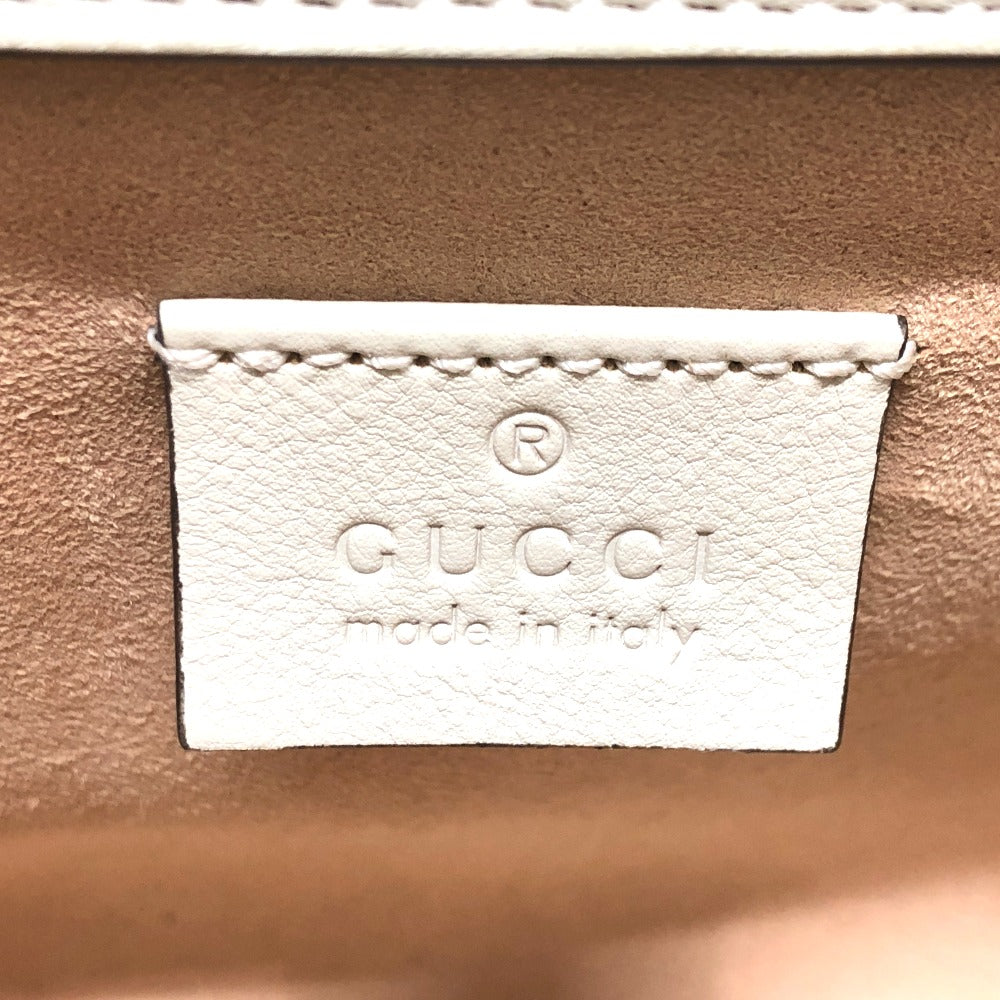 stamp Gucci Mini Diana Calfskin Tote Mystic White Gold Hardware