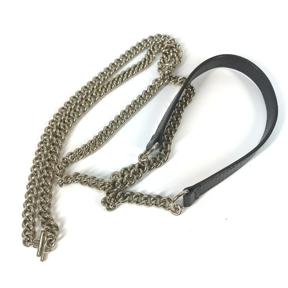 strap Gucci Interlocking "G" Chain Wallet Black gold hardware