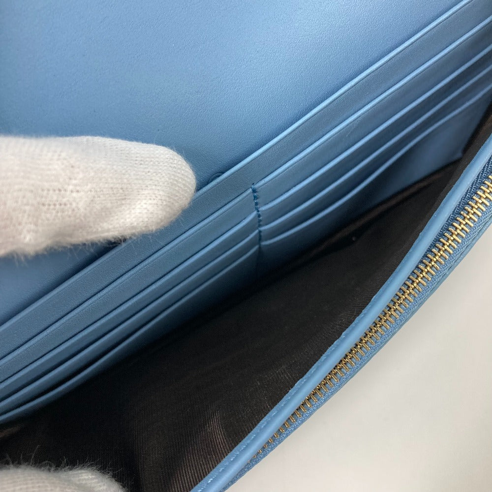 Pre-Loved Gucci Microguccissima Wallet Crossbody Mineral Blue
