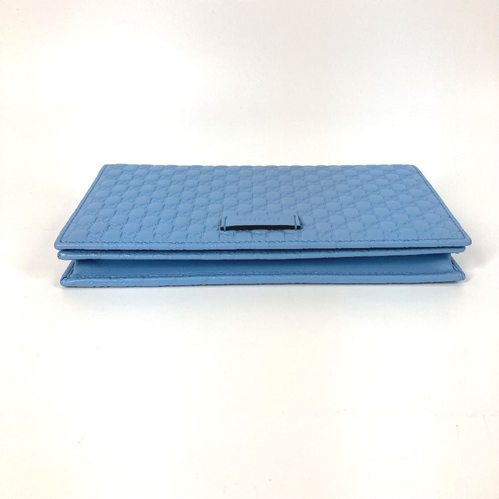 Pre-Loved Gucci Microguccissima Wallet Crossbody Mineral Blue
