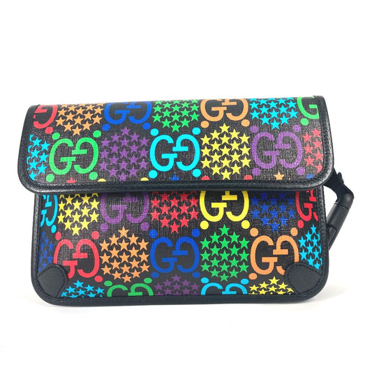 Gucci Supreme Monogram Psychedelic Slim Belt Bag multicolor and black