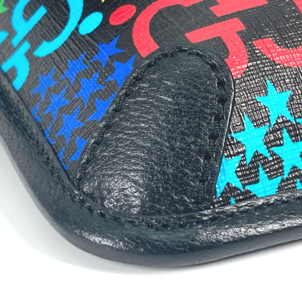 corner Gucci Supreme Monogram Psychedelic Slim Belt Bag multicolor and black