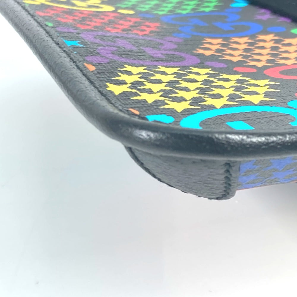 edge Gucci Supreme Monogram Psychedelic Slim Belt Bag multicolor and black