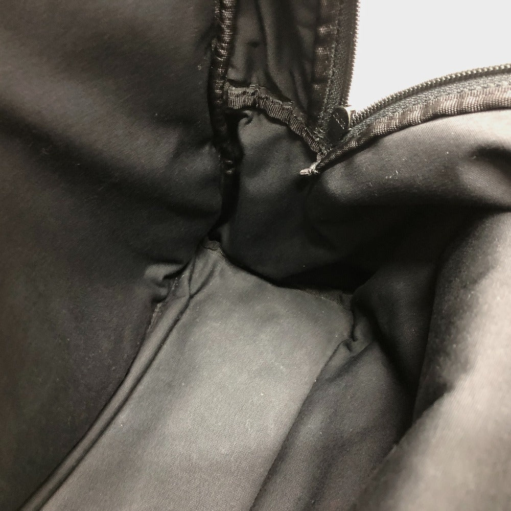 Close-up of a black jacket with a zipper