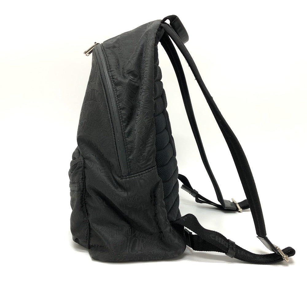 Black backpack on a white background