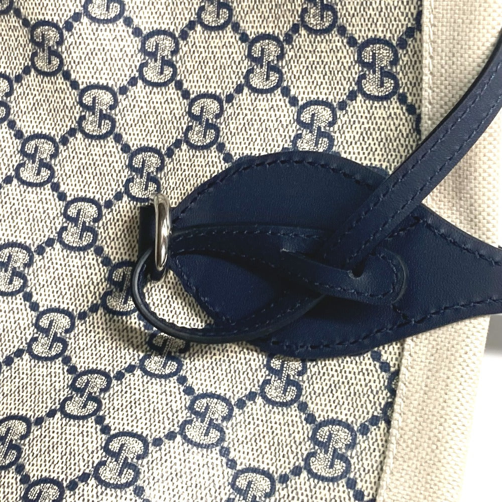 strap Gucci Tote Bag Tan Canvas Black Leather Japan Limited Medium