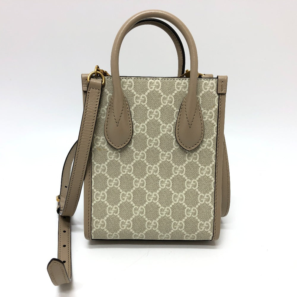 back Gucci Supreme Monogram Mini Retro Tote Crossbody