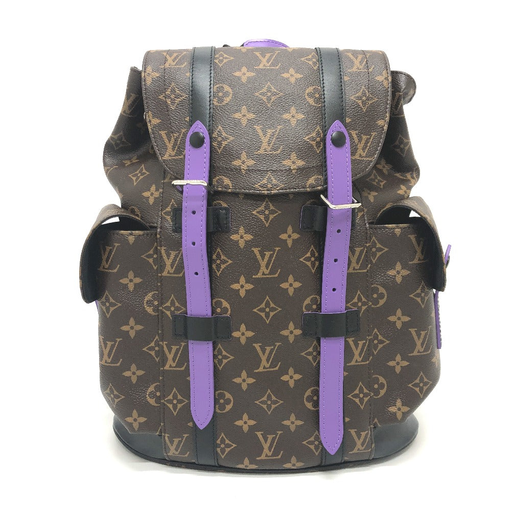 Louis Vuitton Monogram Macassar Christopher MM Purple Backpack