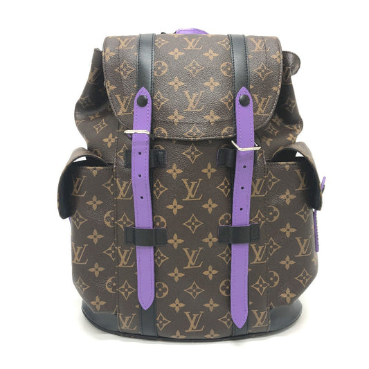 Louis Vuitton Monogram Macassar Christopher MM Purple Backpack