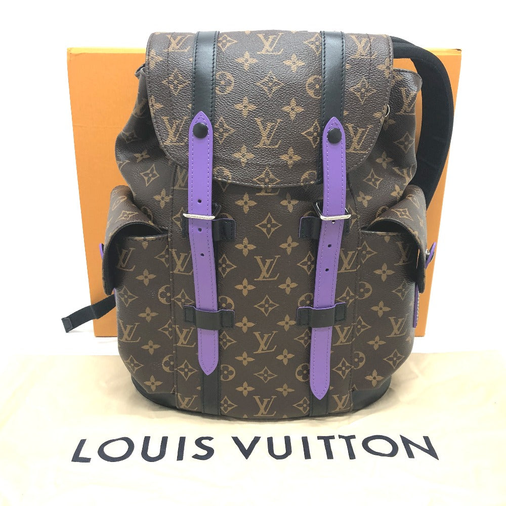 Louis Vuitton Monogram Macassar Christopher MM Purple Backpack