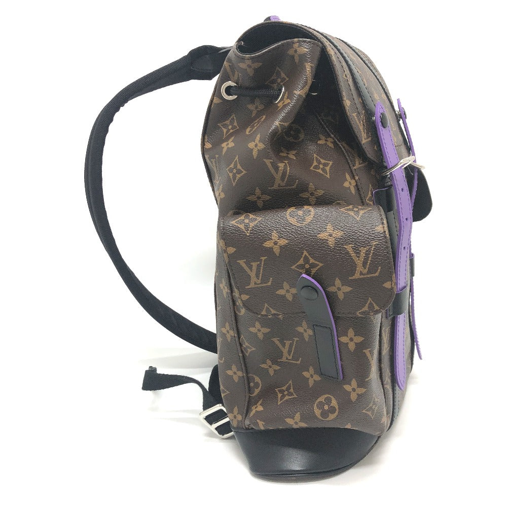 Louis Vuitton Monogram Macassar Christopher MM Purple Backpack
