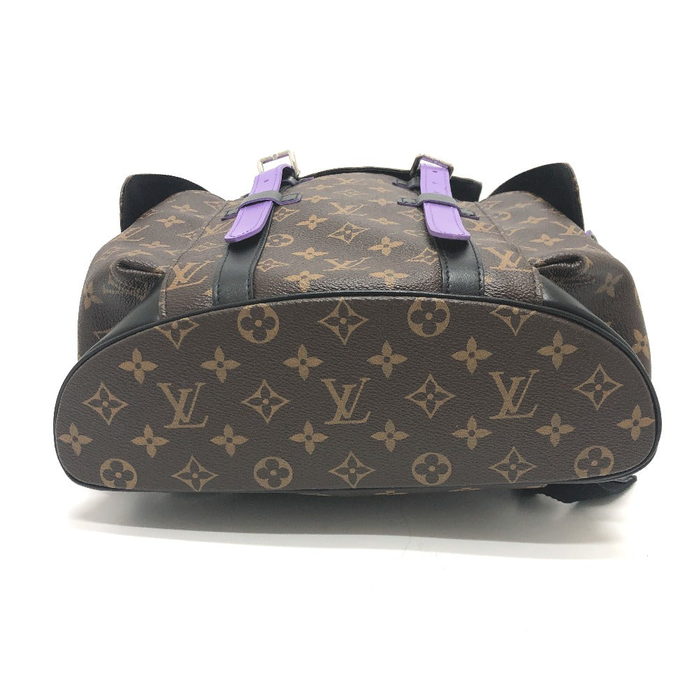 Louis Vuitton Monogram Macassar Christopher MM Purple Backpack